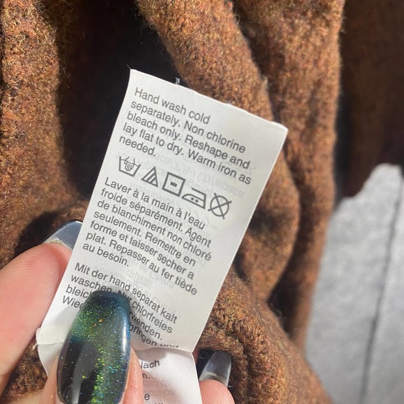 Madewell Cardigan Small Brown Knit Kent Long Sleeve Open Longline Sweater - Picture 11 of 14